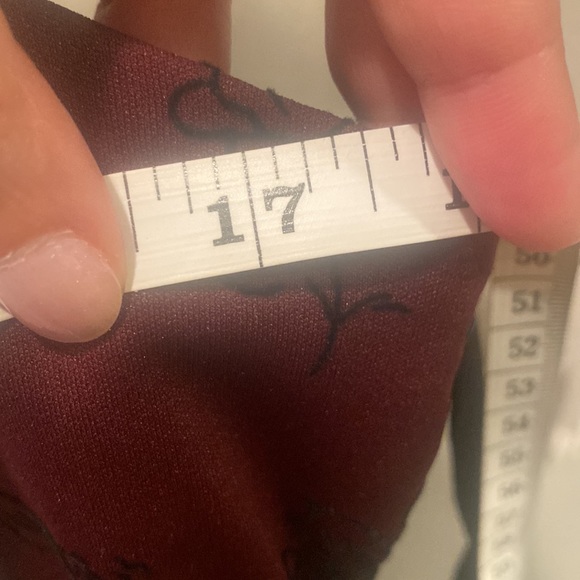 Maroon purple long dress - Picture 7 of 8